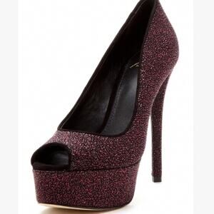 Brian Atwood glitter bambola heels